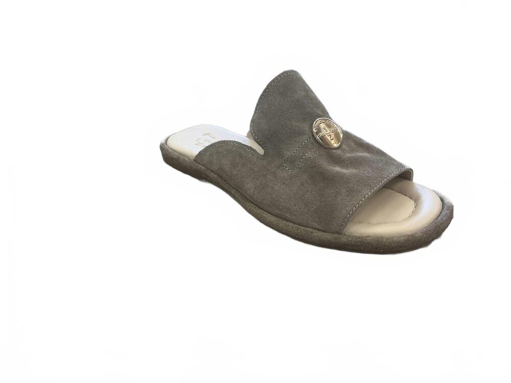 NEW TYCHE women's loyal sandals in mushroom suede